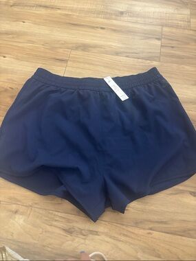 Victoria Secrets Navy Elastic-Waist Performance Shorts